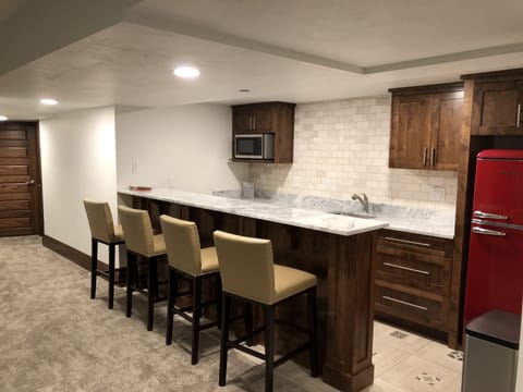 Family room kitchenette