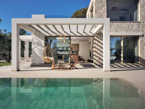 Aura Villa is an architectural gem on Zakynthos Island. 