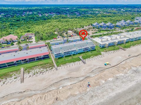 Overhead view of Breakers South with unit indicated