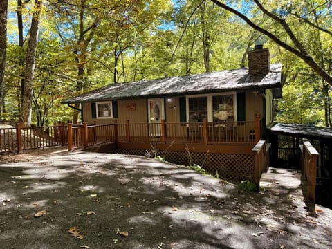 One of two level parking spaces. No steps into entrance