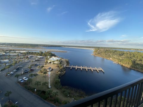 View of Lake Powell and Camp Helen State Park from master balcony.