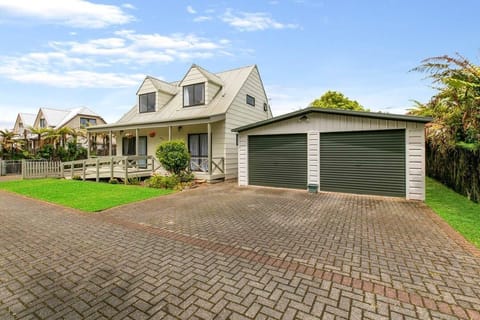 parking outside garage, or on other side of the house