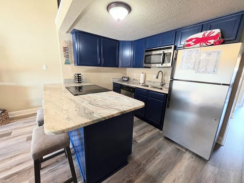 Fully stocked kitchen, ready for your meals.