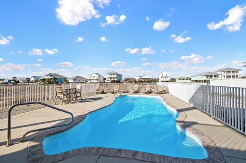All About That Beach has a private pool that can be heated during the cooler months
