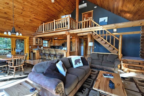 View of loft from family room.