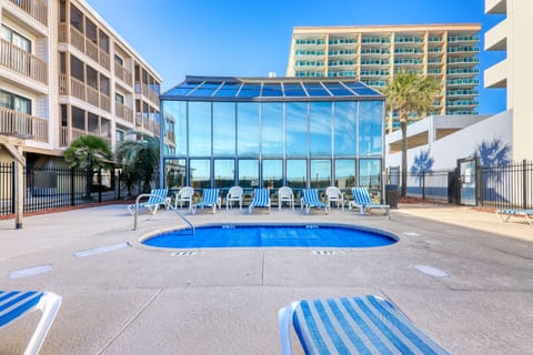 Soak in the hot tub after a full day of golf.