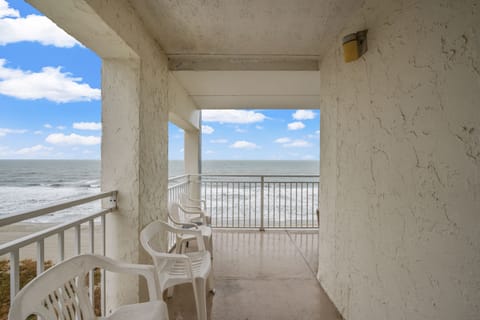 Plenty of room on this huge corner balcony with views galore.