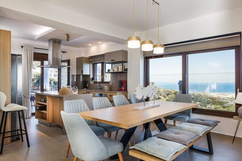 Interior dining table seats 10 guests