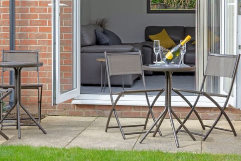 Enjoy a glass of whine on the patio area