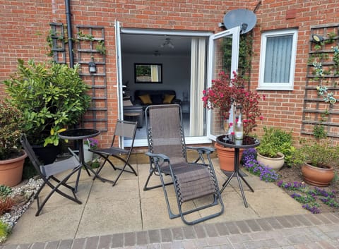 View of the patio area
