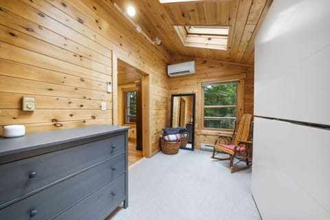 Master Bedroom w/Murphy bunk beds folded neatly away