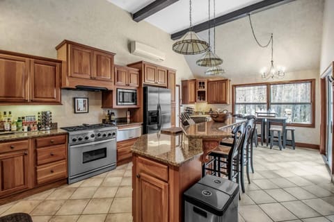 Large kitchen with radiant floor heat