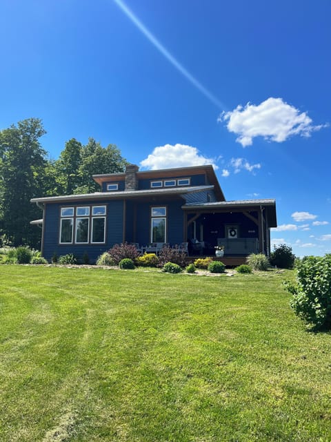 Beautiful exterior with great views in a quiet setting.