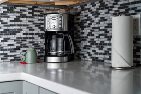 Coffee lovers are in luck as this rental provides coffee. There are also cute cafes a short drive away.