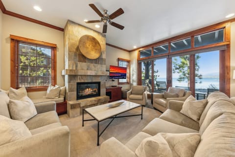Plenty of seating in the living area for the whole family