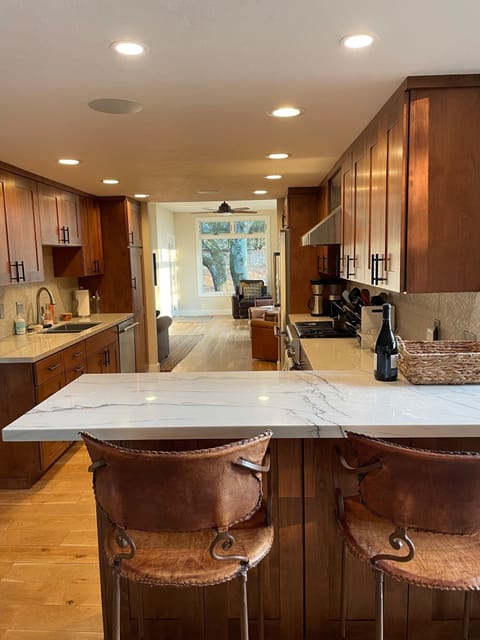 Kitchen counter dining area