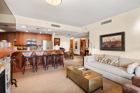 The western themed living space provides ample space for your group to gather and enjoy time together.