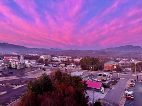Sunrise view from balcony