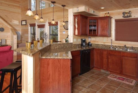 well stocked kitchen to prepare breakfasts, lunches and dinners