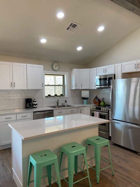 Kitchen island seats three