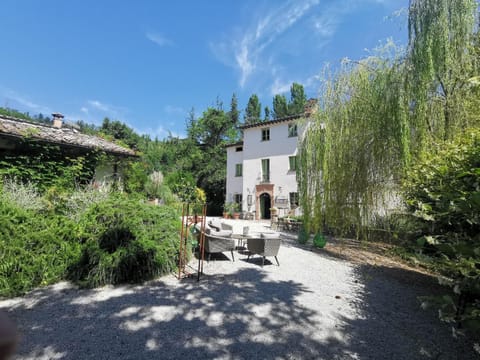 Main building of the Agriturismo in Montone, Umbria