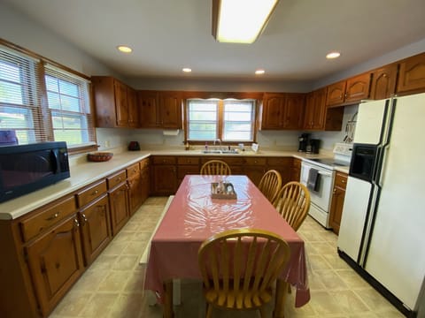 Plenty of space in this country kitchen.