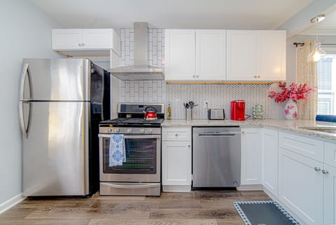The kitchen has everything you need to cook a great meal.