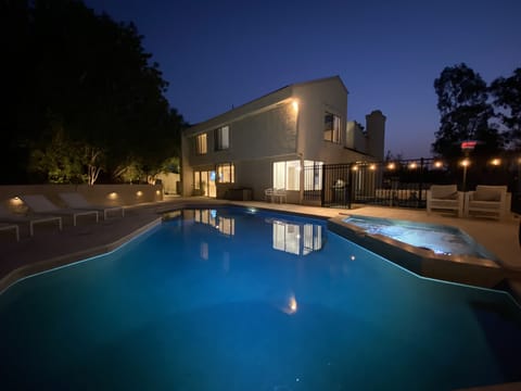 Enjoy a pleasant swim in the heated pool as you watch the sunset.