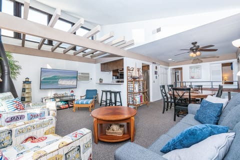 The interior's beachy decor is sure to sweep you off your feet and straight into vacation mode!