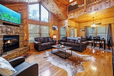 Downstairs living area.