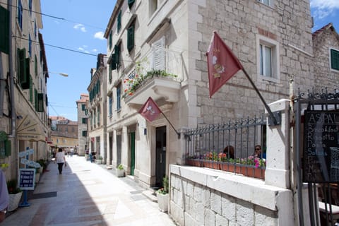 View of the city street.