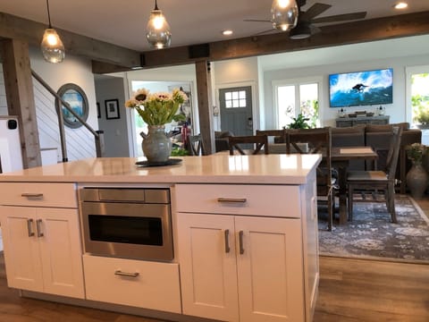 Open chef's kitchen with all the amenities and ocean views!