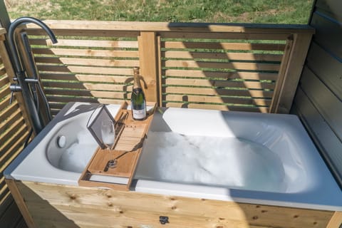 Bath on the River Cabin deck