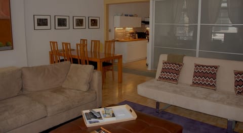 seating, view toward kitchen