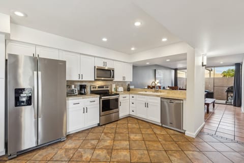 Fully stocked kitchen