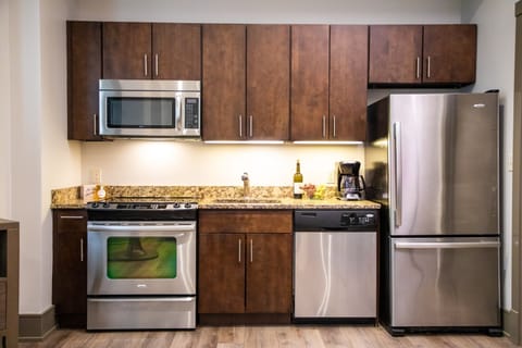 Make a quick meal in your kitchen.