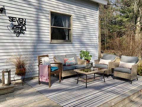 South facing front deck