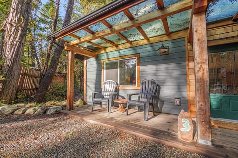 Sit outside and enjoy nature all around you