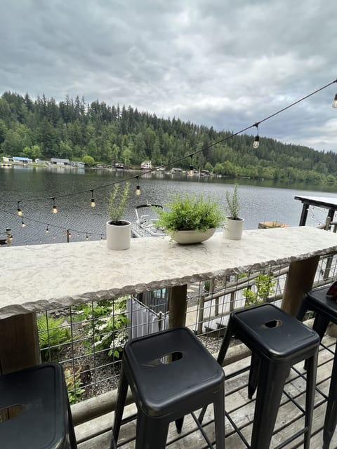 Beautiful lake view bar area