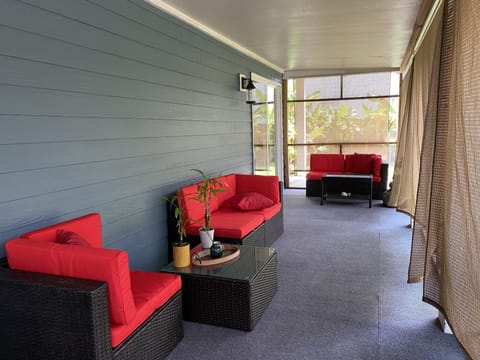 Back porch for relaxing or reading a book