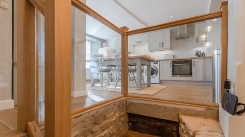 Stairs to basement, Little Elms, Bolthole Retreats