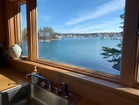 View from the kitchen. Everyone will be fighting to do the dishes :)