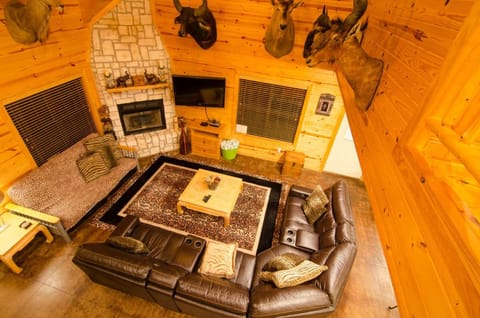 Warm, inviting living space perfect for relaxing after adventure