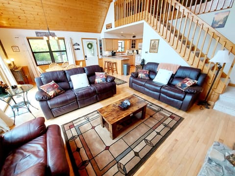 Gather around for TV nights, warm fireplace, a book or just some relaxing R&R