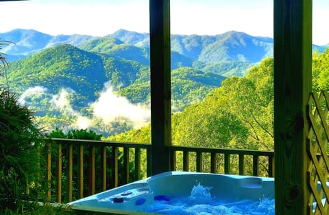 An O-So-Relaxing Soak in the Hot Tub overlooking the WOW Views