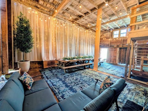OMG Barn 1st floor dining/gathering area 
