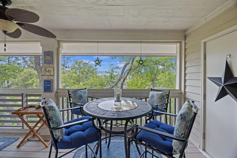 Enjoy the porch with seating!