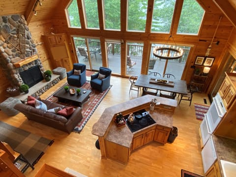 Open concept great room where the whole family can gather. 