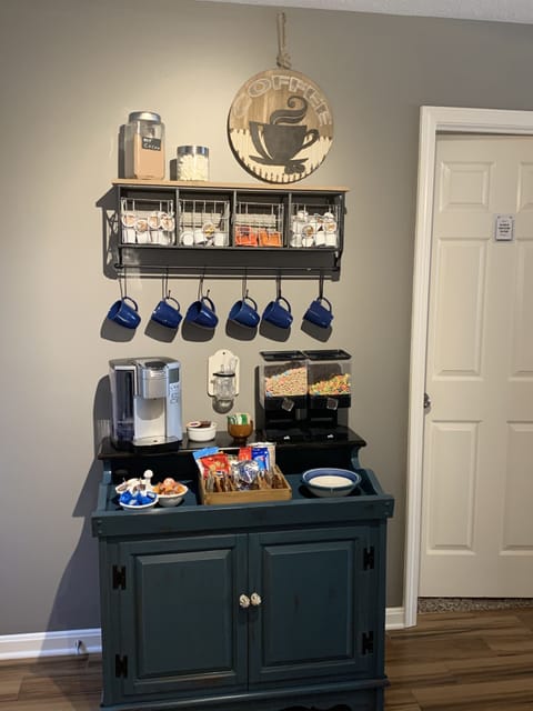 Wake up to a light breakfast, cup of coffee/tea or a snack for the road.