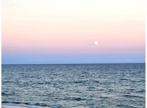 Enjoy moon rises right from the beach!